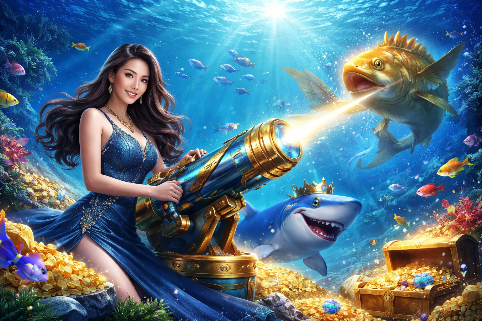Hình ảnh chính hướng dẫn chiến thắng lớn game Bắn Cá f168vip